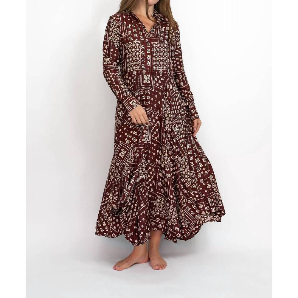 NEW ALIX OF BOHEMIA aelin dress in brown